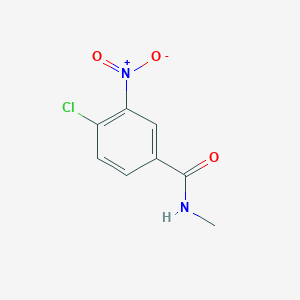 molecular formula C8H7ClN2O3 B3050481 4-chloro-N-methyl-3-nitrobenzamide CAS No. 262357-37-9