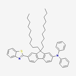 B3050485 9H-Fluoren-2-amine, 7-(2-benzothiazolyl)-9,9-didecyl-N,N-diphenyl- CAS No. 262607-32-9