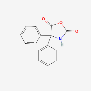 molecular formula C15H11NO3 B3050487 4,4-Diphenyl-1,3-oxazolidine-2,5-dione CAS No. 26314-06-7