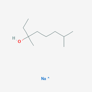molecular formula C10H21NaO B3050488 Sodium 3,7-dimethyl-3-octanoxide, in hexanes CAS No. 263148-59-0