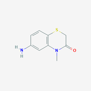 molecular formula C9H10N2OS B3050496 2H-1,4-Benzothiazin-3(4H)-one, 6-amino-4-methyl- CAS No. 264235-45-2