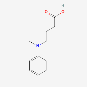 molecular formula C11H15NO2 B3050505 Butanoic acid, 4-(methylphenylamino)- CAS No. 26488-79-9
