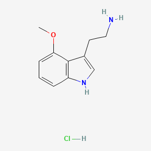 molecular formula C11H15ClN2O B3050521 4-甲氧色胺盐酸盐 CAS No. 26579-75-9