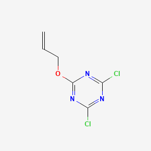 molecular formula C6H5Cl2N3O B3050527 2-(Allyloxy)-4,6-dichloro-1,3,5-triazine CAS No. 26650-76-0