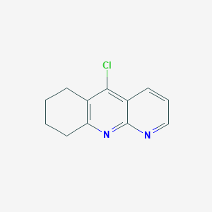 molecular formula C12H11ClN2 B3050535 5-Chloro-6,7,8,9-tetrahydrobenzo[b][1,8]naphthyridine CAS No. 267220-23-5