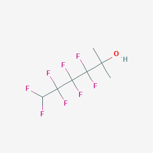 molecular formula C7H8F8O B3050538 3,3,4,4,5,5,6,6-Octafluoro-2-methylhexan-2-ol CAS No. 2673-15-6