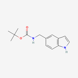 B3050546 tert-Butyl ((1H-indol-5-yl)methyl)carbamate CAS No. 267875-62-7