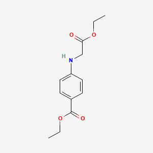 molecular formula C13H17NO4 B3050547 Benzoic acid, 4-[(2-ethoxy-2-oxoethyl)amino]-, ethyl ester CAS No. 26815-64-5