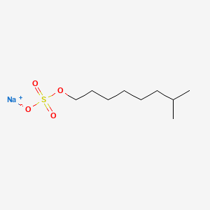 molecular formula C9H19NaO4S B3050551 Sulfuric acid, monoisononyl ester, sodium salt CAS No. 26856-96-2