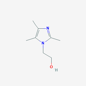 molecular formula C8H14N2O B3050552 1H-Imidazole-1-ethanol, 2,4,5-trimethyl- CAS No. 26860-46-8