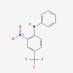 molecular formula C13H9F3N2O2 B3050578 2-nitro-N-phenyl-4-(trifluoromethyl)aniline CAS No. 2715-01-7
