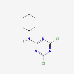 molecular formula C9H12Cl2N4 B3050598 6-Cyclohexylamino-2,4-dichloro-1,3,5-triazine CAS No. 27282-86-6