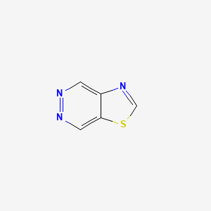 molecular formula C5H3N3S B3050600 Thiazolo[4,5-D]pyridazine CAS No. 273-76-7
