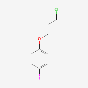 molecular formula C9H10ClIO B3050606 1-(3-Chloropropoxy)-4-iodobenzene CAS No. 273217-89-3