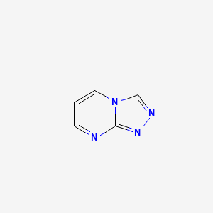 molecular formula C5H4N4 B3050622 1,2,4-Triazolo[4,3-a]pyrimidine CAS No. 274-98-6