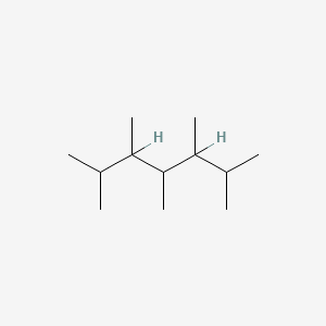 molecular formula C12H26 B3050641 2,3,4,5,6-Pentamethylheptane CAS No. 27574-98-7