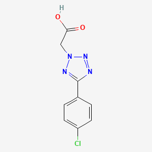 [5-(4-chlorophenyl)-2H-tetrazol-2-yl]acetic acid