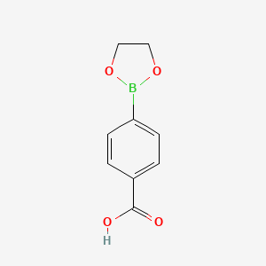 molecular formula C9H9BO4 B3050650 4-(1,3,2-Dioxaborolan-2-yl)benzoic acid CAS No. 276694-12-3