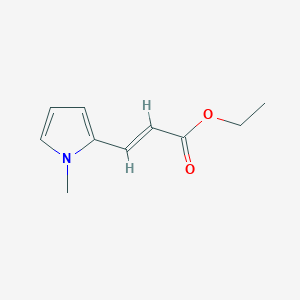 molecular formula C10H13NO2 B3050656 3-(1-methyl-1H-pyrrol-2-yl)-acrylic acid ethyl ester CAS No. 2769-90-6