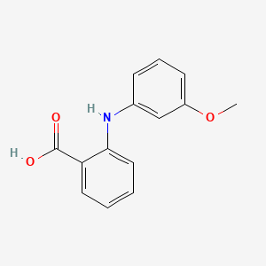 molecular formula C14H13NO3 B3050657 Anthranilic acid, N-(3-methoxyphenyl)- CAS No. 27693-73-8