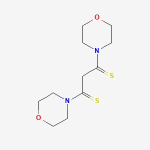 molecular formula C11H18N2O2S2 B3050667 1,3-Propanedithione, 1,3-dimorpholino- CAS No. 27759-71-3