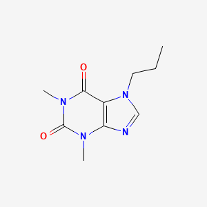 molecular formula C10H14N4O2 B3050669 Theophylline, n-propyl derivative CAS No. 27760-74-3