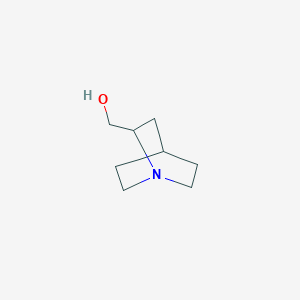 molecular formula C8H15NO B3050673 1-Azabicyclo[2.2.2]octane-2-methanol CAS No. 27783-89-7