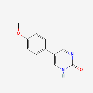 molecular formula C11H10N2O2 B3050674 5-(4-Methoxyphenyl)pyrimidin-2(1H)-one CAS No. 27794-02-1