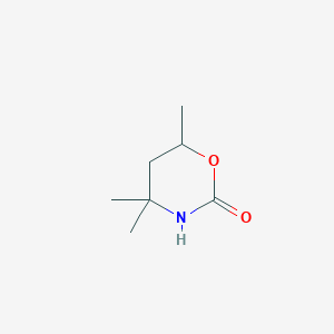 molecular formula C7H13NO2 B3050681 4,4,6-三甲基-1,3-噁唑烷-2-酮 CAS No. 27830-77-9