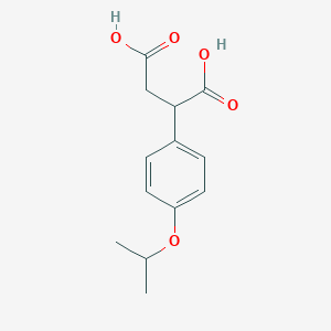 molecular formula C13H16O5 B3050700 2-[4-(Propan-2-yloxy)phenyl]butanedioic acid CAS No. 27950-67-0