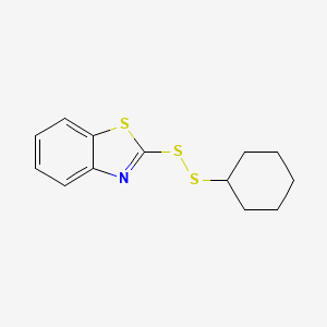 molecular formula C13H15NS3 B3050713 2-(Cyclohexyldisulfanyl)Benzo[D]Thiazole CAS No. 28084-58-4
