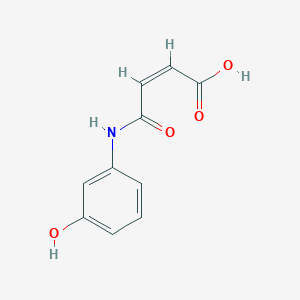 molecular formula C10H9NO4 B3050719 (2Z)-4-[(3-hydroxyphenyl)amino]-4-oxobut-2-enoic acid CAS No. 28122-54-5