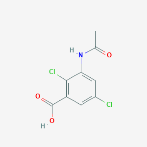 molecular formula C9H7Cl2NO3 B3050724 3-Acetamido-2,5-dichlorobenzoic acid CAS No. 28166-30-5
