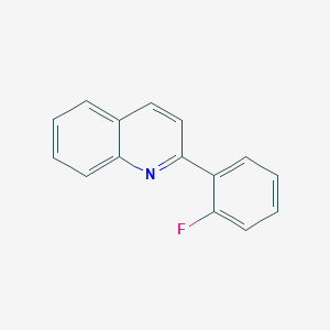 molecular formula C15H10FN B3050745 2-(2-Fluorophenyl)quinoline CAS No. 2836-41-1