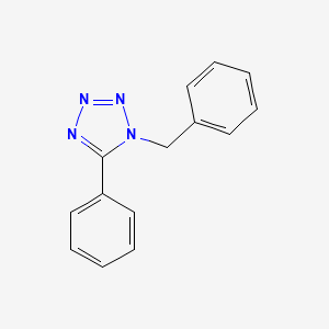molecular formula C14H12N4 B3050747 1-Benzyl-5-phenyltetrazole CAS No. 28386-90-5