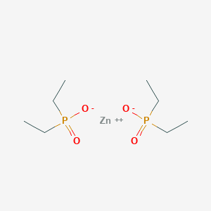 molecular formula C8H20O4P2Zn B3050757 ZINC diethylphosphinate CAS No. 284685-45-6