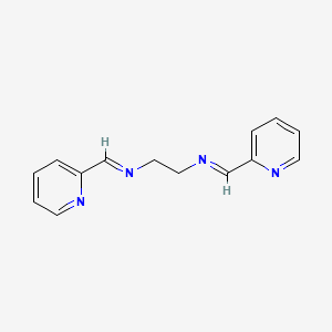 molecular formula C14H14N4 B3050758 N,N'-Bis(2-pyridylmethylene)ethylenediamine CAS No. 2847-14-5