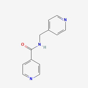 molecular formula C12H11N3O B3050762 N-(pyridin-4-ylmethyl)pyridine-4-carboxamide CAS No. 28489-58-9