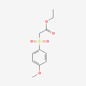 molecular formula C11H14O5S B3050766 Ethyl 2-[(4-methoxyphenyl)sulfonyl]acetate CAS No. 2850-21-7