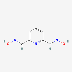 molecular formula C7H7N3O2 B3050767 Pyridine-2,6-dicarbaldehyde dioxime CAS No. 2851-68-5