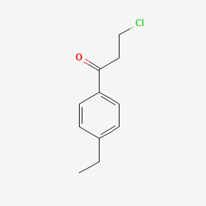 molecular formula C11H13ClO B3050770 3-Chloro-1-(4-ethylphenyl)propan-1-one CAS No. 28547-31-1