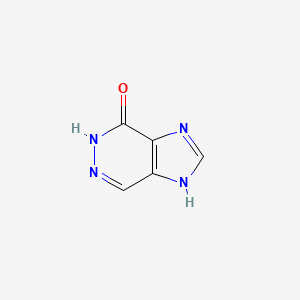 molecular formula C5H4N4O B3050778 1H-Imidazo[4,5-d]pyridazin-7-ol CAS No. 28682-94-2