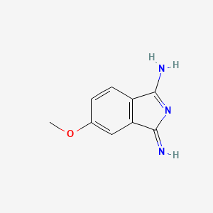 molecular formula C9H9N3O B3050780 3-Amino-1-imino-5-methoxy-1H-isoindole CAS No. 28692-27-5
