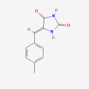 molecular formula C11H10N2O2 B3050788 (5Z)-5-[(4-methylphenyl)methylidene]imidazolidine-2,4-dione CAS No. 28744-88-9