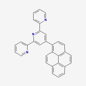 molecular formula C31H19N3 B3050790 2,2':6',2''-Terpyridine, 4'-(1-pyrenyl)- CAS No. 287472-59-7