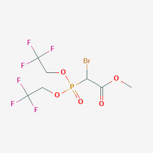 molecular formula C7H8BrF6O5P B3050791 Acetic acid, [bis(2,2,2-trifluoroethoxy)phosphinyl]bromo-, methyl ester CAS No. 287481-44-1