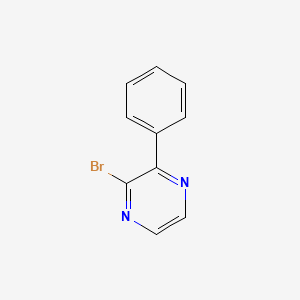 molecular formula C10H7BrN2 B3050799 2-Bromo-3-phenylpyrazine CAS No. 2882-17-9