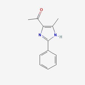 molecular formula C12H12N2O B3050800 1-(5-甲基-2-苯基-1H-咪唑-4-基)乙酮 CAS No. 28824-91-1