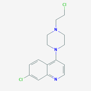 molecular formula C15H17Cl2N3 B305083 7-Chloro-4-[4-(2-chloroethyl)-1-piperazinyl]quinoline 