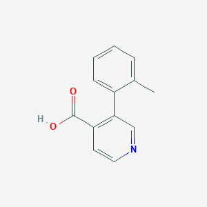 molecular formula C13H11NO2 B3050831 3-(2-Methylphenyl)-4-pyridinecarboxylic acid CAS No. 290300-98-0